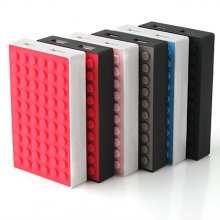 Le touch 4000mAh Universal Power Stone Power Bank Double USB for iPhone iPad Smart Phone Tablet- Black & Red