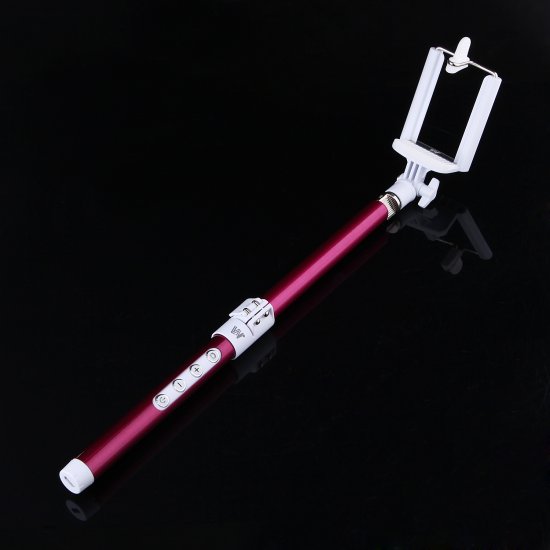 Multi-function Bluetooth Phone Photo-taking Monopod for iPhone Android Phone Rose