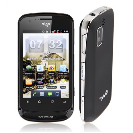 aigo D1 Smartphone 3G GPS MSM7227 1.0GHz 3.5 Inch Multi-touch Screen