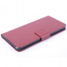 Leather Flip Cover Case Stand for Elephone G7 Smartphone Brown