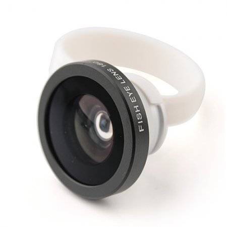 H8002 Clip Fish Eye Lens Detachable Lens for Mobile Phone Tablet PC