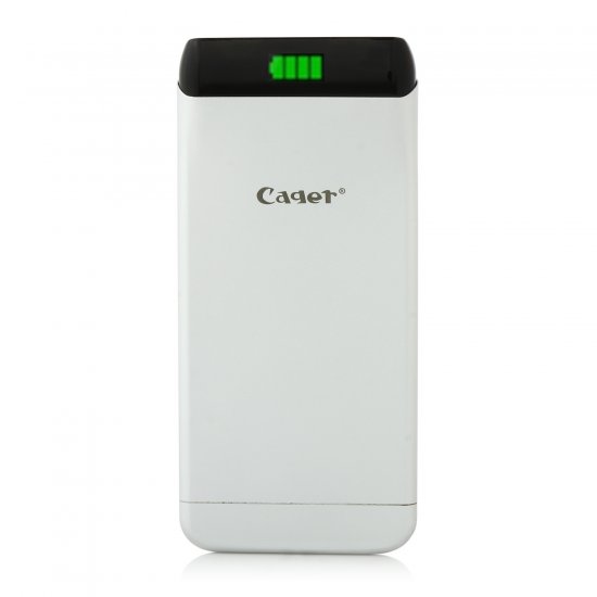 Cager S15 5500mAh Ultrathin Double USB Power Bank for Smartphones Tablet PC White