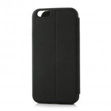Fashion Brush Protective Flip Cover Case For iPhone 6 Smartphone Black