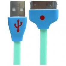 Portable Luminous Smiling Face USB Data Charging Cable for iPhone 4/4S iPad 2/3/4/Mini