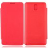 Portable Leather Flip Case Cover for Samsung Galaxy Note III Red
