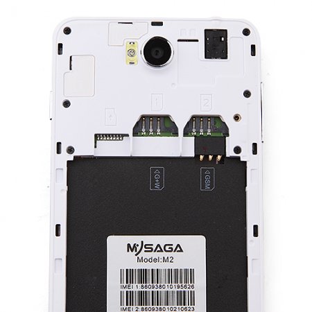 MYSAGA M2 Smartphone Android 4.2 MTK6589T Quad Core 5.0 Inch IPS Retina FHD Screen F2.0 13.0MP Camera 16GB- White