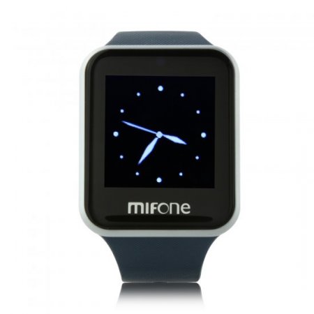 MIFone W15 2.5D Sapphire Glass Smart Bluetooth Watch 1.5" Screen TPSiV Safe Strap Blue