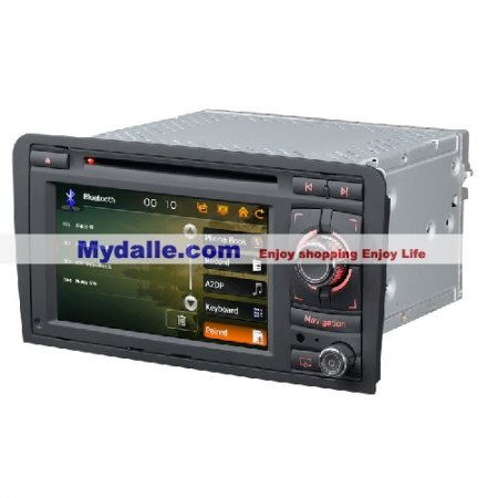 6.5 inch Car autoradio gps navigation system player for AUDI A3/S3 2003-2010 with can bus dvd/bluetooth/radio/gps/iphone/ipod function