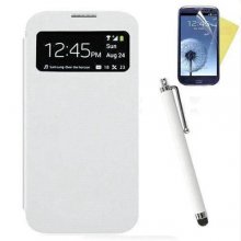 New Flip PU Leather Case Cover Smart Wake View For SAMSUNG GALAXY S4 S IV i9500