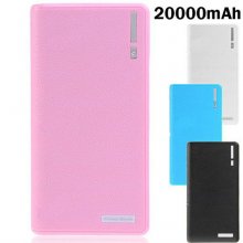 Fashion Wallet Pattern 20000mAh Mobile Power Bank for Smartphone Tablet PC