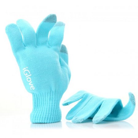 IGlove Touch Screen Gloves with High grade box Unisex Winter Sky Blue