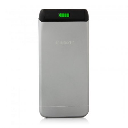 Cager S15 5500mAh Ultrathin Double USB Power Bank for Smartphones Tablet PC Gray