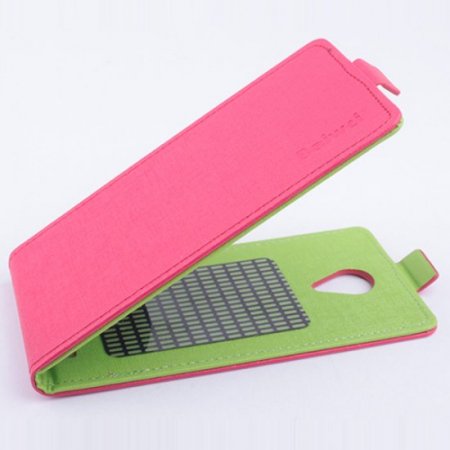 Leather Flip Cover Stand Case for THL T6S & T6 Pro Smartphone Rose