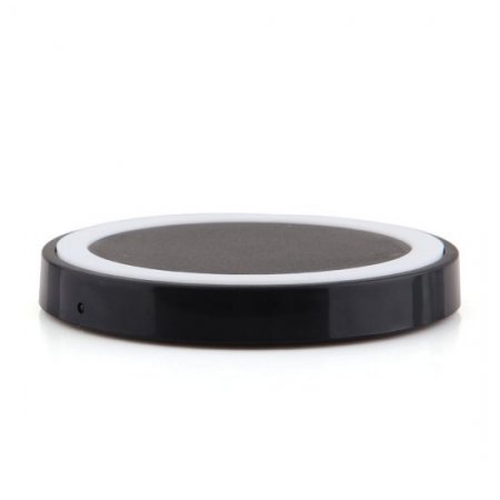 Q5 Portable Mini Wireless Charger Pad for Qi Compliant Devices White&Black