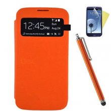 New Flip PU Leather Case Cover Smart Wake View For SAMSUNG GALAXY S4 S IV i9500