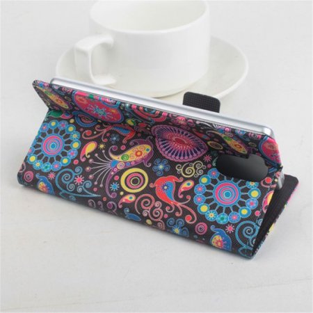 Fashion Painting Jellyfish Flip Cover Stand Case For Elephone P7000 Smartphone