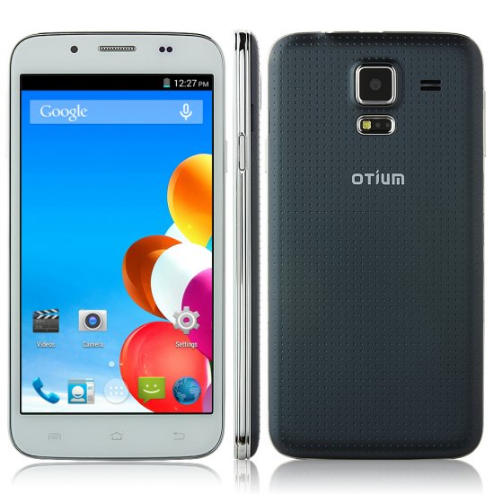 OTIUM S5 Smartphone Android 4.4 MTK6582 5.0 Inch IPS Screen Air Gesture OTG - Blue Grey
