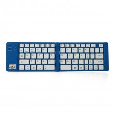 Geyes GK228 Portable Wireless Bluetooth Folding Keyboard Aluminum Alloy Blue