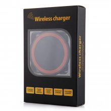 Q5 Portable Mini Wireless Charger Pad for Qi Compliant Devices Orange&Black