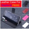 Leather Flip Cover Case Stand for Elephone P6000 Smartphone White