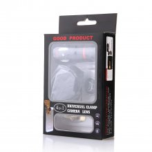 Universal 4in1 10X Telephoto lens + Wide angle Lens + Micro Lens + Fisheye Lens Black