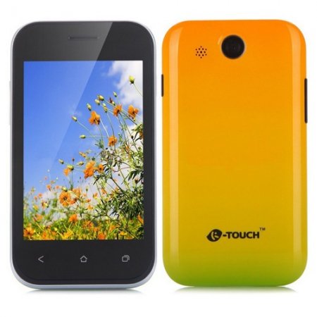 K-Touch D8800 Smartphone Android 2.3 MSM7125A 1.0GHz 3.5 Inch GPS WiFi- Yellow & Green