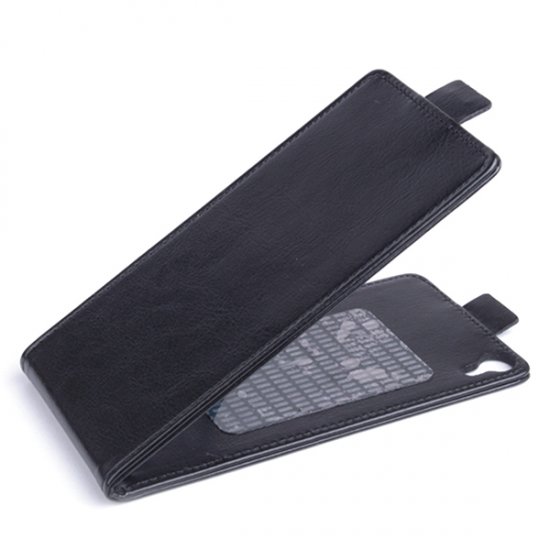 Leather Flip Cover Case Protect Case for UMI Zero Smartphone Black