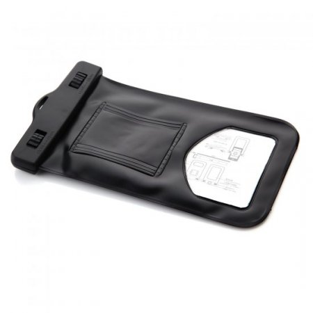 Durable Sealed Waterproof Phone Bag Underwater Back Cover Case Black