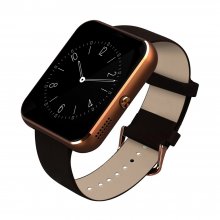 Zeblaze Rover Smart Watch Toughened OGS Panel MTK2501 BT4.0 Premium Leather Strap Gold