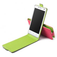 Colorful Leather Flip Case Cover for ThL Ultrathin 4400 Smartphone Color Random