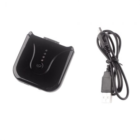 Mobile Solar Power Station Battery Charger With DC Output for iPhone 4 iPad iPod Black