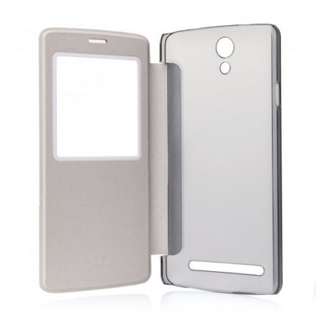Original Flip Leather Case for Mlais MX Base Smartphone White