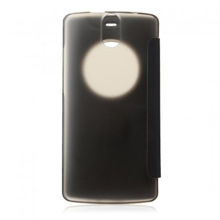 Original Protective Case S-View Flip Cover Battery Case for ECOO E04 Smartphone- Black