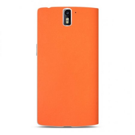 Original PU Leather Flip Cover Stand Case for Oneplus One Cellphone Orange