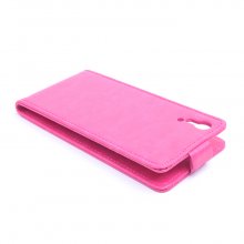Leather Flip Cover Case Stand for Cubot X9 Smartphone Pink