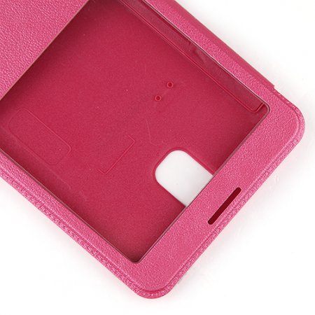 Smart Protective Transparent Window Design Flap Cover Case for Samsung Galaxy Note 3/N9005 3 Colors