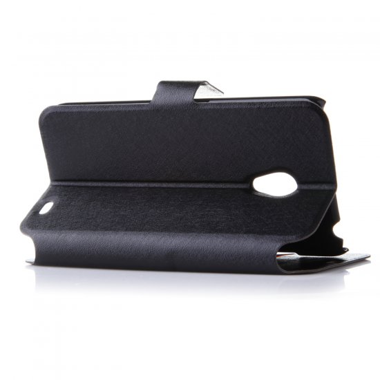 Fashion Flower Show Leather Stand Case Cover for MEIZU MX2 Smartphone Black