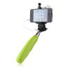 Portable Extendable Handheld Wired Monopod Selfie Stick with Built-in Shutter Green