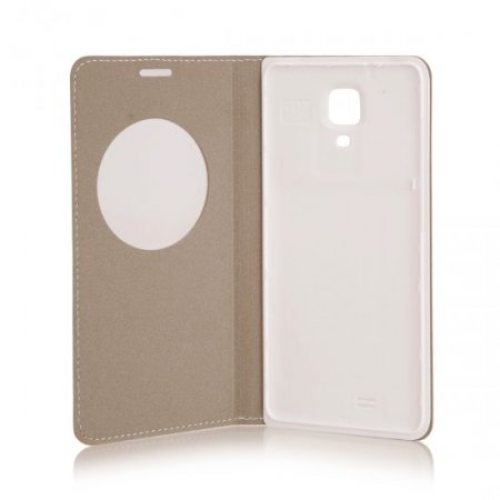 Original Protective Case S-View Flip Cover for DOOGEE Iron Bone DG750 Smartphone White