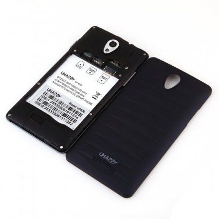 UHAPPY UP520 Smartphone 1GB 8GB Android 4.4 MTK6582 5.0 Inch QHD Screen OTG Black