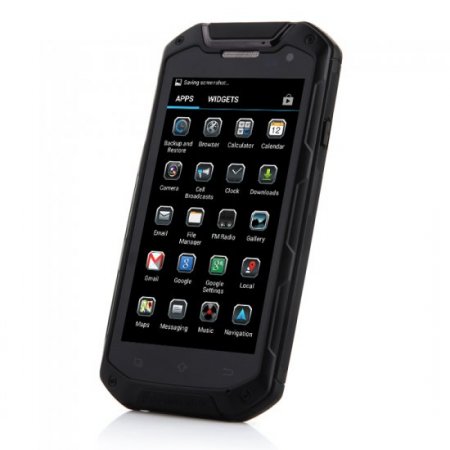 Tengda V12 Smartphone IP68 MTK6589T 4.5 Inch HD IPS Screen Android 4.2 - Black