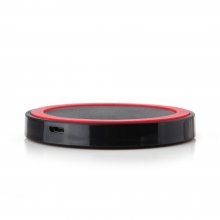 Q5 Portable Mini Wireless Charger Pad for Qi Compliant Devices Red&Black