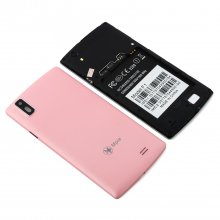 F1 Smartphone Android 4.4 MTK6572W Dual Core 5.0 Inch 3G Smart Wake Pink
