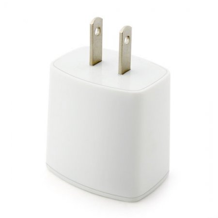 Dual USB 2.1A 10W AC Travel Wall Charger for iPhone iPad Smartphone White