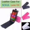 Protective PU Leather Flip Case for NOKIA Lumbia 730 Smartphone Rosy