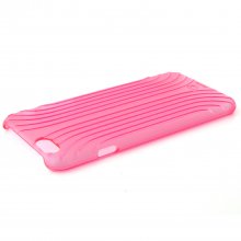 Shell Style Hard Back Case Cover for iPhone 6 Transparent Red