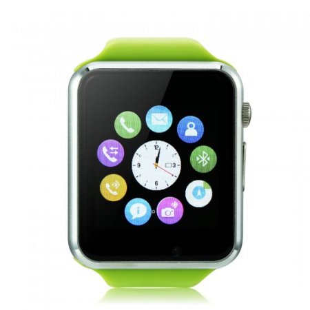 iCou I6 Smart Watch Phone 1.54 Inch Touch Screen Bluetooth Camera FM Green