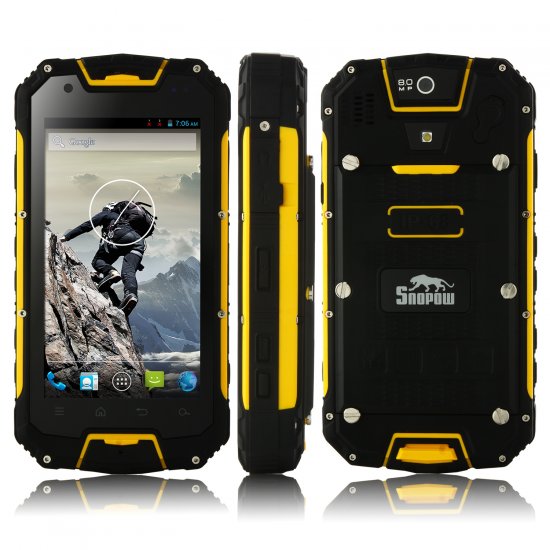 Snopow M9 Smartphone PTT Walkietalkie IP68 MTK6589 4.5 Inch Android 4.2 4700mAh