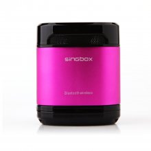 Singbox T6 Portable Wireless Bluetooth Stereo Mini AUX MP3 Speaker TF Card Slot Rose