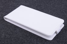 Leather Flip Cover Stand Case for DOOGEE DG580 Smartphone White